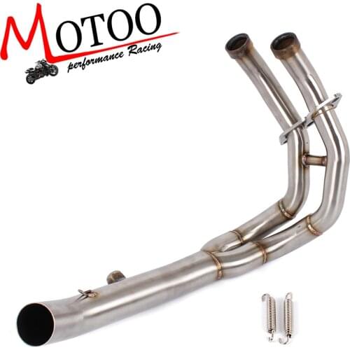 Motorcycle Stainless Steel full system middle pipe link pipe exhaust For Kawasaki ER-6N ER-6F ER6F ER6N Ninja 650R 2012-2016