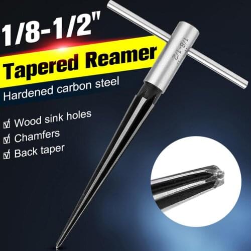 Guitar Bridge Pin Hole Reamer Tapered Woodworker Luthier Tools for 5-degree 6 Fluted Wood Drilling Tools Guitar Repair Tools