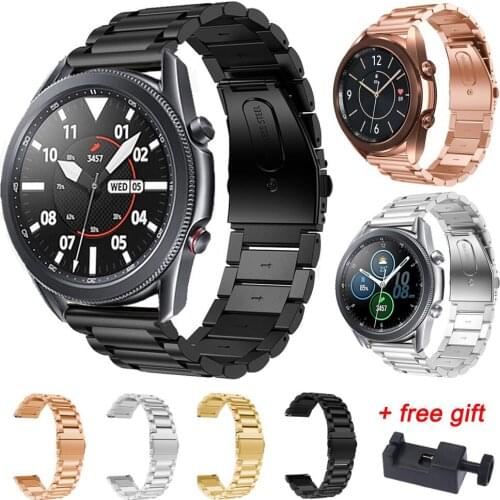 Stainless Steel Strap For Samsung Galaxy Watch 3 45mm classic metal band Bracelet for Galaxy Watch3 41mm Wrist strap watchbands