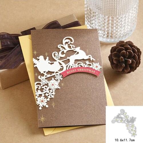 Craft metal cutting dies cut die mold Christmas deer tree snowflake Scrapbook paper craft knife mould blade punch stencils