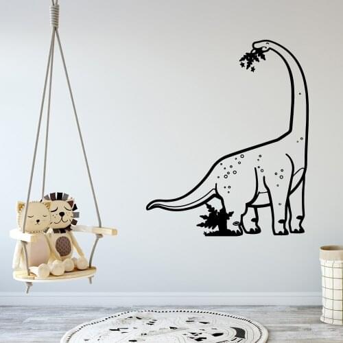 Romantic diplodocus Sticker Waterproof Vinyl Wallpaper Home Decor Living Room Children Room Wall Decal Home Decor