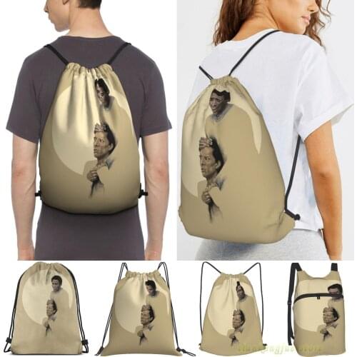 Troy And Abed Being Sad Women Drawstring Sackpack Gym Bags Men Outdoor Travel Backpacks For Training Fitness Swimming Bag