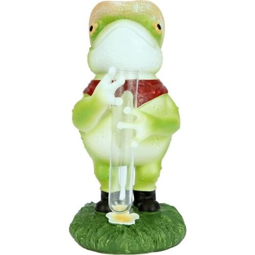Garden Statue Rain Frog Rain Gauge Decoration Water Level Meter Rain Meter Ornaments For Outdoor Yard Lawn Garden Decoration