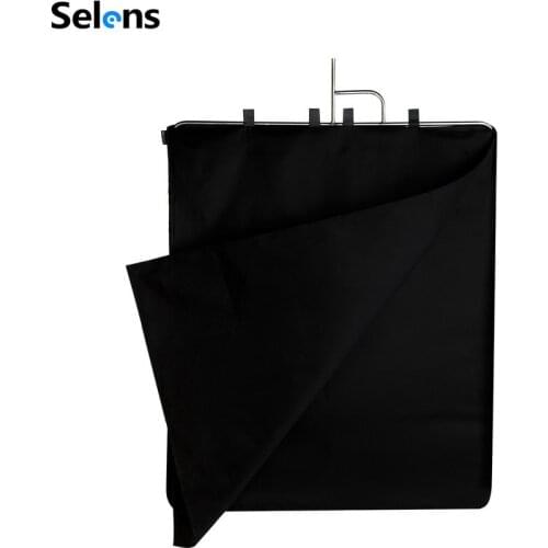 Selens 75x90cm Stainless Flag Panel Cloth For Fotografia Acessorios Camera Video Studio Black