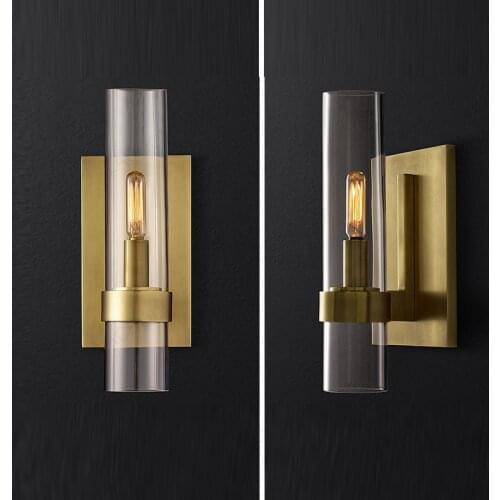 Modern Luxury Wall Lamp Glass Shade Gold Wall Lights for Dining Room Living Room Bedroom Bedside Lamp Wall Sconces Fixtures E14