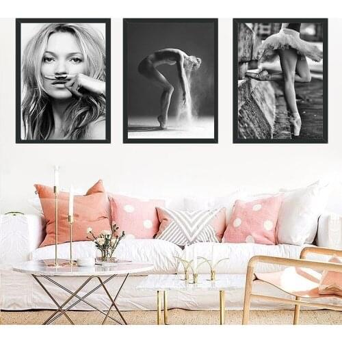 Sports Dancer Canvas Wall Art Painting Beautiful Girl Waterproof Canvas Poster Dance Room Art Room Sports Decoration Pictures