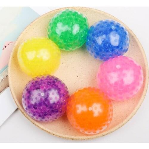 Water Beaded Stress Relief Balls Vent Decompression Toys Relax Toy Balls Bouncy Fidget Toy Eye-Catching Party Favors