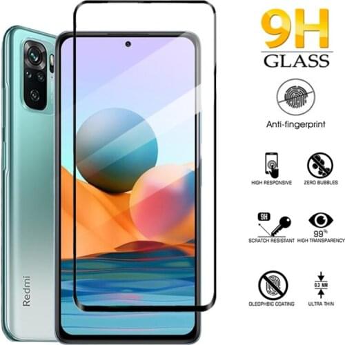 Tempered Glass On Redmi Note10 Pro Full Screen Cover Glass For Xiaomi Redmi Note 10pro Max Note10s Glas Screen Protector Note 10