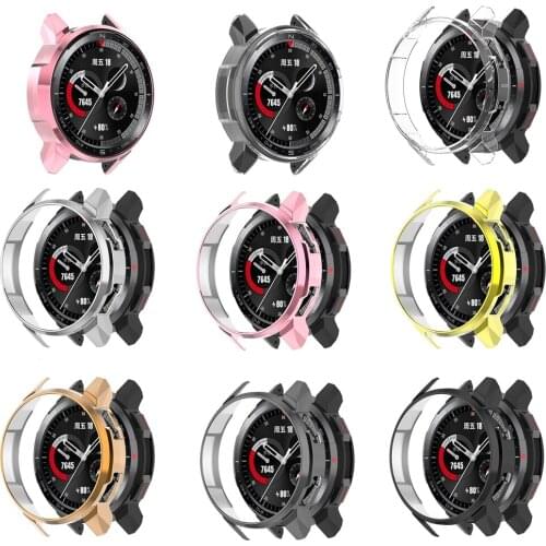 TPU Protective Case for Huawei Honor GS Pro Watch Case Ultra-thin Screen Plating Protective Cover For Huawei Honor Watch GS Pro