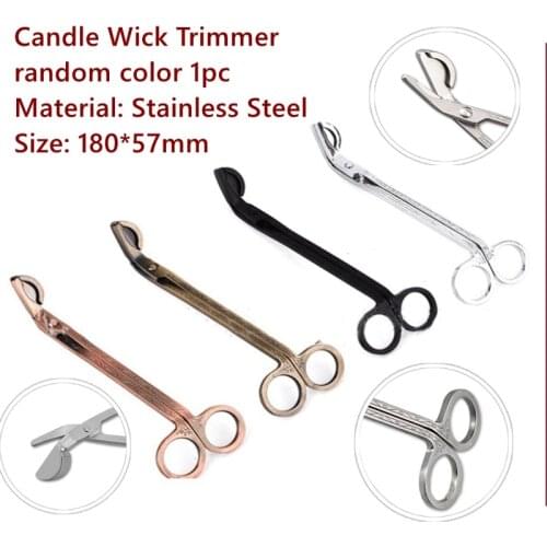 180*57mm Candle Wick Trimmer Stainless Steel Candle scissors trim wick Cutter Snuffer