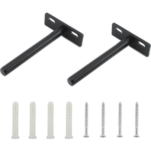 4Pcs Floating Shelf Bracket,4" Hidden Shelf Brackets for Floating Wood Shelves, Premium Quality, Blind and Durable Shelf Support