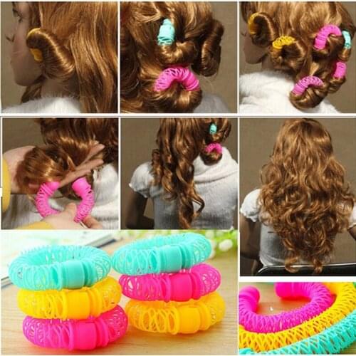 8/16Pcs Naural Hair Roller Curler Hair Styling Hairdress Spiral Curls DIY Hairstyle Tool Feamle Women Hair Accessories