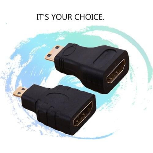 HD Mini Male HDMI-compatible To Standard HDMI-compatible Female Extension Adapter Female To Male F-M HDMI-compatible Converter