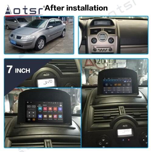 For Renault Megane 2 Fluence 2002 - 2009 PX6 Android 10.0 4+64G Car Radio GPS Navigation DSP Car Stereo Video Multimedia Player
