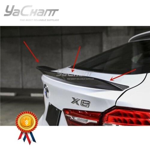 Car-Styling Carbon Fiber Trunk Wing Fit For 2015-2019 F16 X6 F86 X6M 3DD Style Rear Spoiler Wing CF