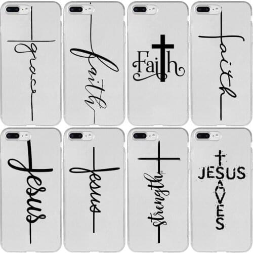 Faith Jesus Text Art Cover Case for Xiaomi Note 10 9 8 SE 9T Pro Lite Explorer