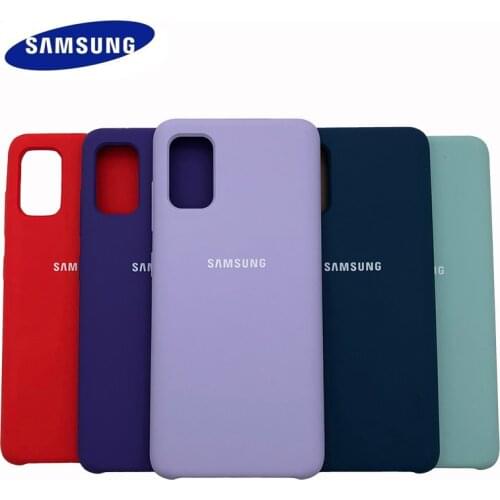 Original Samsung Galaxy A41 A11 Soft-Touch Protective Silky Silicone Back Case Shell Cover For Galaxy A20S A10S Phone Case
