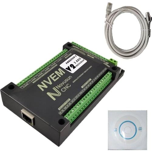 CNC engraving machine motor controller NVEMV2.1 Mach3 motion control card 200kHz 3 4 5 6 axis Ethernet communication