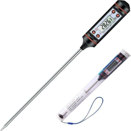 Kitchen Digital BBQ Food Thermometer Meat Cake Candy Fry Grill Dinning Household Cooking Thermometer Gauges with Battery
