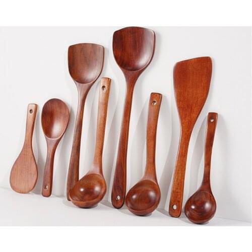 Wooden Shovel Cooking Shovel Soup Rice Spoon Kitchen Utensils Home Garden Wooden Spoons Kit Kitchen Shovel for Kitchen Tools