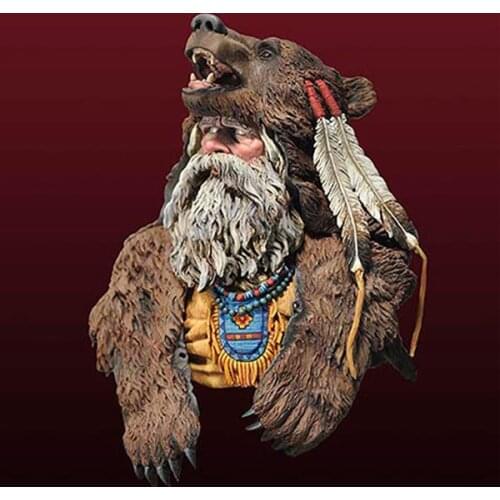 DIY 1/10 BUST Resin Figure Model Kit Character Model Bear Man Game Movie Role X80