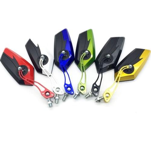 For Electric vehicle Motorbike Outside Rear View Left & Right Side View Mirrors 10MM 8MM positive clockwise general purpose