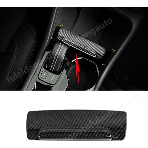 For Volvo XC40 2019-2021 Carbon Fiber ABS Matte Interior Central Gear Shift Frame Ashtray panel Cover Trim