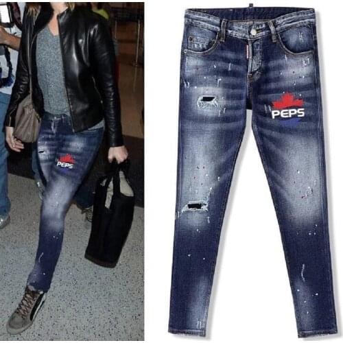 DSENQI Women Jeans Ripped for women Skinny DSQ Jeans Pants Outwear Pants 3395