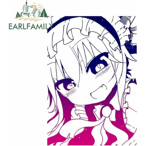 EARLFAMILY 13cm x 9.3cm For Anime Car Stickers DIY Graphics Decal Sunscreen Waterproof Personality Motorcycle Scratch-Proof