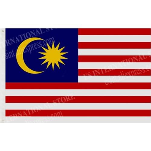 Malaysia Flag National Polyester Banner Flying 90 x 150cm 3x 5ft Flag All Over The World Worldwide Outdoor