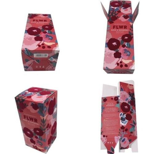 Custom logo essential oil packaging cosmetic perfume bottle storage paper box