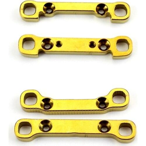 4 Pcs Metal Front and Rear Reinforced Swing Arm Set for Wltoys 104001 1/10 RC Car Spare Parts Accessories