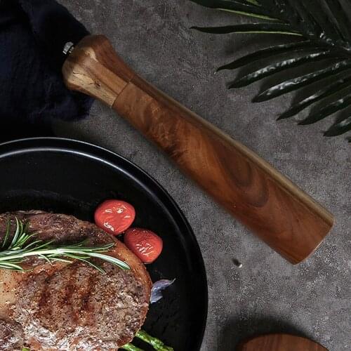 10inches Mill Pepper and Salt Grinder Peper Spice Grain Porcelain Grinding Core Mill for Kitchen Restaurant Steak Spice Jar