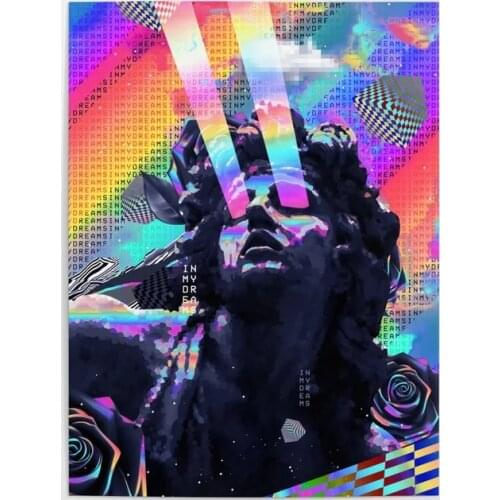 Modular Canvas HD Prints Pictures Dreamy Statue Wall Art Paintings Home Decoration Flower Posters For Living Room No Framework