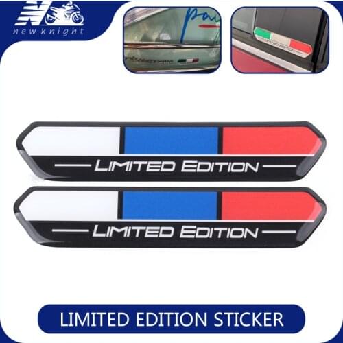 Spain Italy France Russia Flag Limited Edition Motorcycle Tank Decal Sticker Case For Aprilia Ducati MONSTER Duke Benelli Vespa