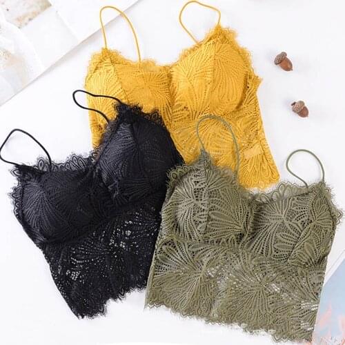 New Arrival Women Lace Bra Wrapped Chest Female Bralette Push Up One-Piece Crop Wrap Tube Top Plus Size Lingerie Underwear