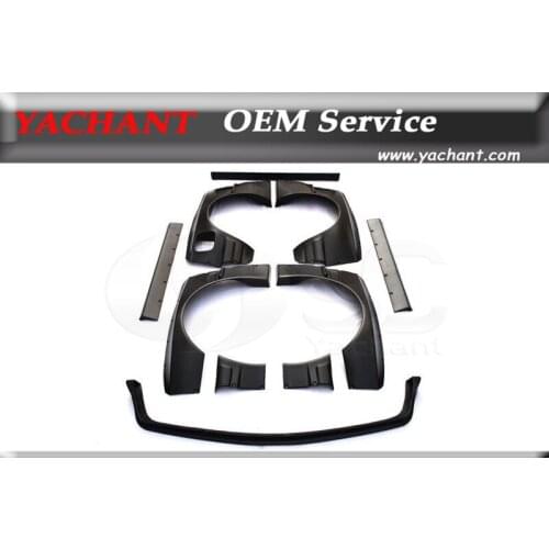 New FRP Fiber Glass kit Fit For 1984-1991 E30 Coupe GP PD Style Body Kit Front Lip Diffuser Over Fender Flares Spoiler