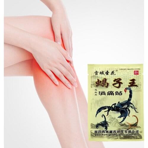 Emperor scorpion venom Analgesic plaster Chinese medicine ointment Rheumatoid arthritis joints tens pain relief medical health p