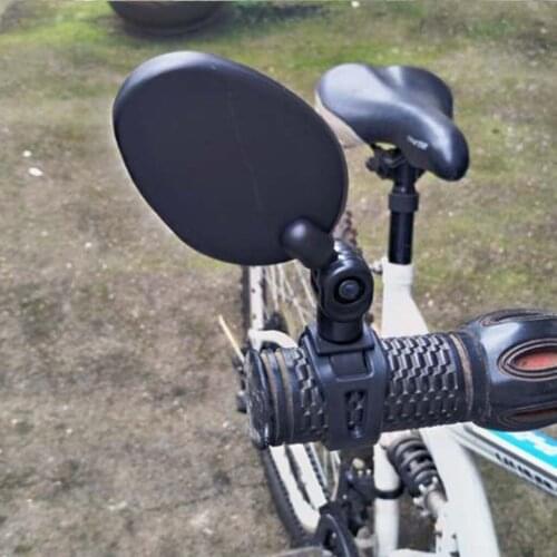 Adjustable Bike Rear Mirror MTB Road 360° Rotatable Mirrors for 15-35mm Bar End