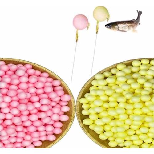 Rompin EPS Foam Floats Ball Beads Beans Buoyancy Sweet Smell Fishing Bait Fishing Tackle Accessory 170/900pcs
