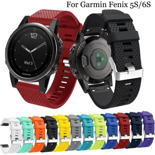 Silicone Watchband for Garmin Fenix 5S Watch Quick Release Easy Fit Wrist Band Strap For Garmin Fenix 5S/5S Plus