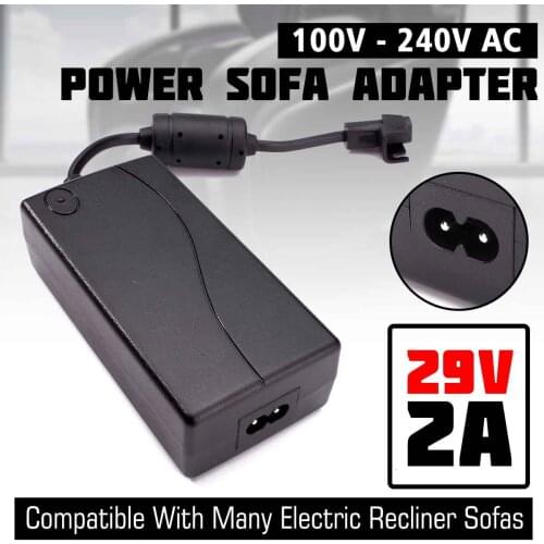 AC/DC Switching Power Supply Transformer 29V 2A Adapter for OKIN Lift Chair or Power Recliner Sofa