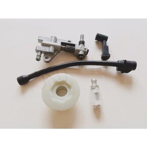 Oil Pump Filter Pipe Hose Line worm Kit For Chinese 45CC 52CC 58CC 4500 5200