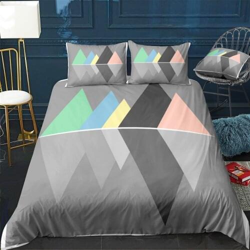Geometric 1 Bedding Set For Bedroom Soft Bedspreads For Double Bed Home Duvet Cover Quality Quilt Cover+Pillowcasex2