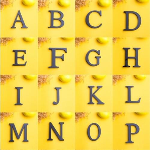 1 Pc Wall Sticker Acrylic English Letters High 10cm DIY Personalized Name Mirror Stickers Wedding Birthday Home Decor