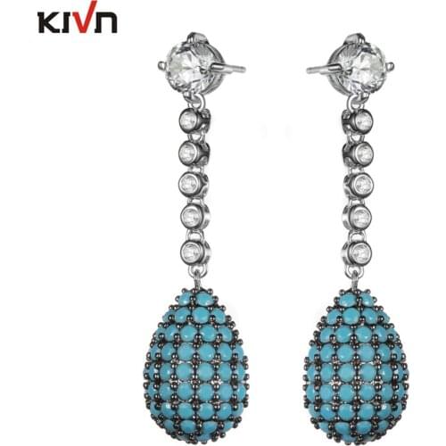 Womens Fashion Jewelry Drop Dangle CZ Cubic Zirconia Girls Wedding Bridal Earrings Christmas Birthday 10pcs Lot Wholesale