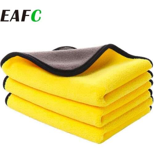 2/4/10pcs Car Wash Microfiber Towel 30x30Cm Car Cleaning Drying Cloth Hemming Car Care Cloth Detailing Car Wash Towel