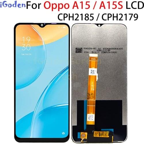 6.52'' For Oppo A15 LCD CPH2185 Touch Panel Glass Screen Display Digitizer Assembly For Oppo A15S LCD CPH2179 LCD