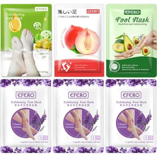 6pair Foot Peeling Mask for Legs Remove Dead Skin Pedicure Foot Socks Nourishing Whitening Exfoliating Foot Mask Spa Patches