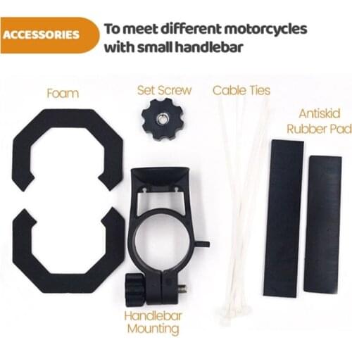 Motorcycle QC3.0 USB 15W Wireless Charger Mount Motorbike Handlebar Phone Holder X37A